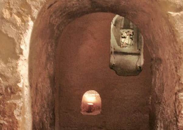 St Wilfrids Crypt  where we can experience the numinous. (Copyright - David Winpenny)