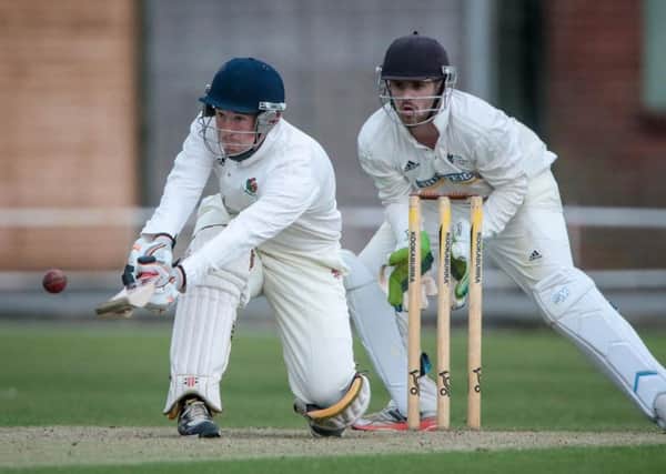 Captain George Ross top-scored for Harrogate CC in their home defeat to Castleford. Picture: Caught Light Photography