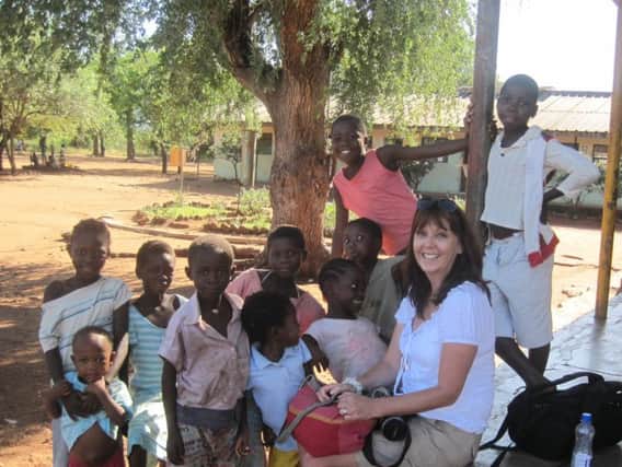 Organiser of the daring canoe trip, Jane Keogh, on a previous volunteeering mission to Zambia.