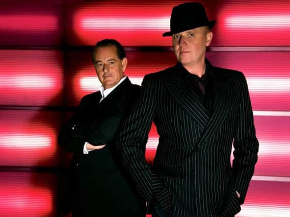 Martyn Ware, left, with fellow Human League/Heaven 17 founder Glenn Gregory, both of whom are appearing at  Grassington Festival with the likes of Peter Hook.