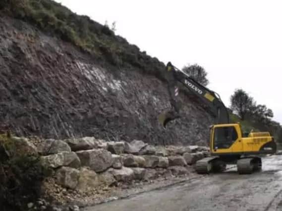The A59 at Kex Gill has a history of landslips, most recently in 2016.