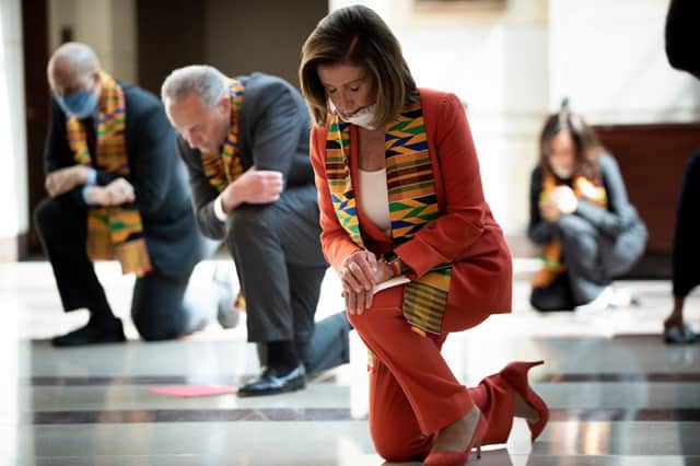 House and State Democrats knelt for almost nine minutes in honour of 46-year-old Floyd (Photo: Getty Images)