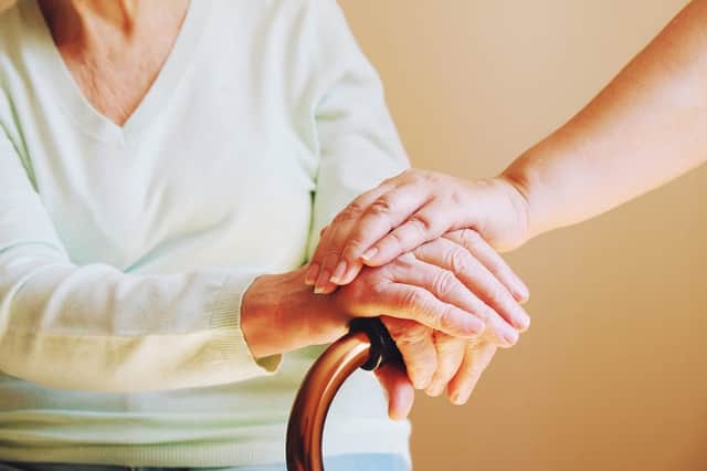 Care home residents in England will be allowed two regular indoor visitors from mid-April, the Government has announced (Photo: Shutterstock)